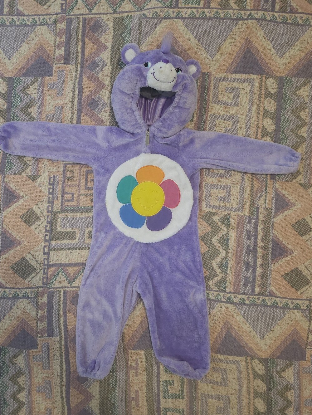 Vtg CARE BEAR PURPLE HARMONY Bear Kids Halloween Costume (Size 2T) 2003